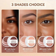 4 Colors Under Eye Brightener, Conceal & Brighten Dark Circles, Nourishing Waterproof Under Eye Cream Pot Concealer Full C...