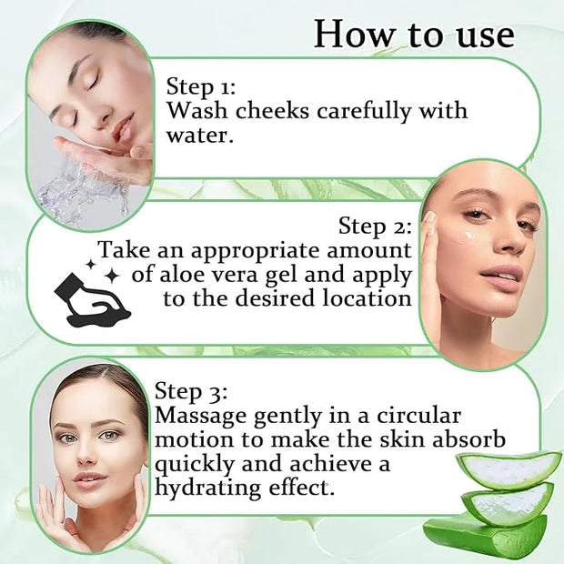8PCS Aloe Vera Gel for Face & Skin,Organic Aloe Vera Gel,Hydrating After Sun Cream for Travel Size,Moisturizing Lotion for...