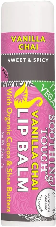 SOOTHING TOUCH LIP BALM,VEGAN,VANL CHAI, 25 OZ