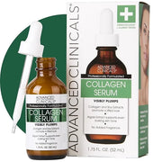 Advanced Clinicals Collagen Serum For Face | Visible Anti Aging Collagen Peptide Serum + Hyaluronic Acid Moisturizer Impro...