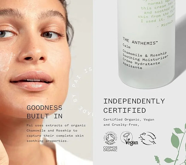 PAI SKINCARE - The Anthemis: Organic Chamomile + Rosehip Soothing Facial Moisturizer | Natural, Vegan, Sensitive Skincare ...
