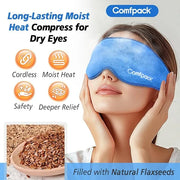 Eye Mask for Dry Eyes, Microwave Warm Compress for Eyes with Washable Cover, Remove Styes, Chalazion Therapy Heating Pad H...