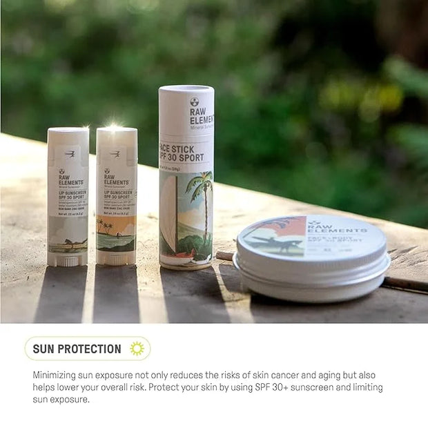 Raw Elements Mike Fields Face & Body Organic Sunscreen Tin SPF 30 - Non-Nano Zinc Oxide, Water-Resistant 80 Min, Reef Safe...