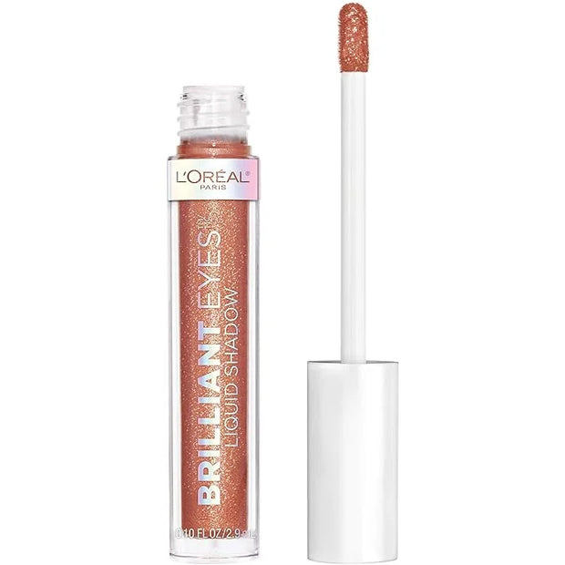 L'Oreal Paris Brilliant Eyes Shimmer Liquid Eye Shadow, Longwearing Lasting Shimmer, Crease Resistant, Flake-Proof, Precis...