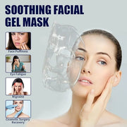 MR.ICE Gel Face Ice Pack Mask, 2 Cooling Masks for Face Swelling, ice face mask Reusable Cold Hot Compress for Puffiness, ...