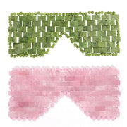 gemshan Rose Quartz Eye Mask & Jade Eye Mask Facial Maks for Relive Eliminate Puffiness Anti Aging Therapy Hot or Cold Usi...