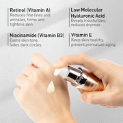Retinol Eye Cream for Anti-Aging & Wrinkles - Firming & Repair Under Eye Serum with Retinol, Niacinamide, Hyaluronic Acid,...