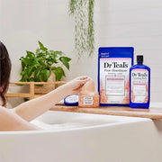 Dr Teal's Pink Himalayan Salt Body Scrub, Restore & Replenish with Pure Epsom Salt & Essential Oils, 16 oz (Pack of 3) - P...