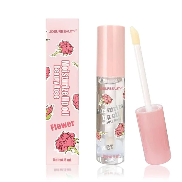 Hydrating Lip oil for women - clear lip gloss oil, Plumping Lip Oil for Dry Lip and Lip Care, Non-Sticky Long Lasting Lip ...