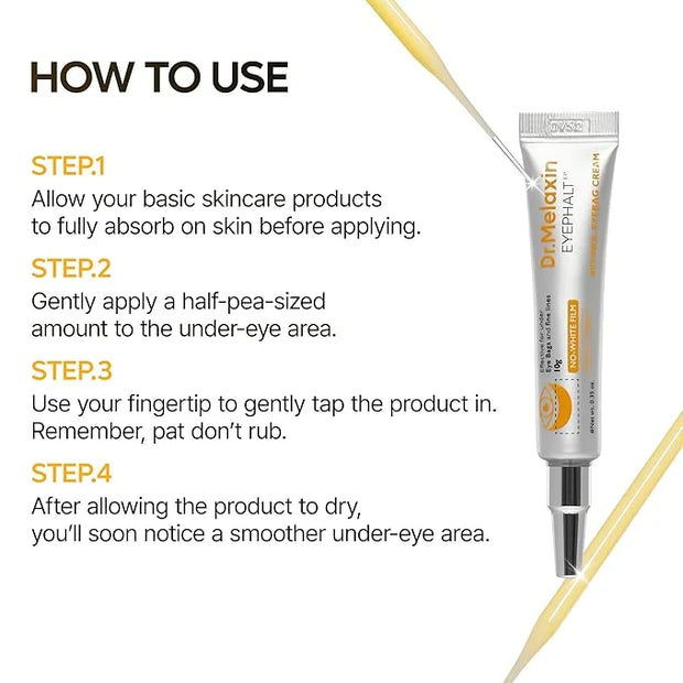 Retinol Eyebag Cream for Puffiness, Dark Circles & Fine Lines, Wrinkle, EGF Anti-Aging Under Eye Moisturizer with Niacinam...