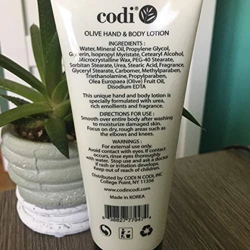 Codi Olive Hand & Body Lotion - Organic, Antioxidant & Vitamin Enriched, Soft & Fresh Skin, 750ml + 2x100ml Tubes - Produc...