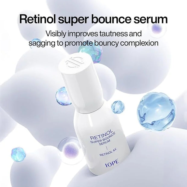 IOPE Retinol Super Bounce Serum - Korean Retinol Eye Cream, Intensive Reactivating Korean Retinoid, Anti-Aging, Reduction ...