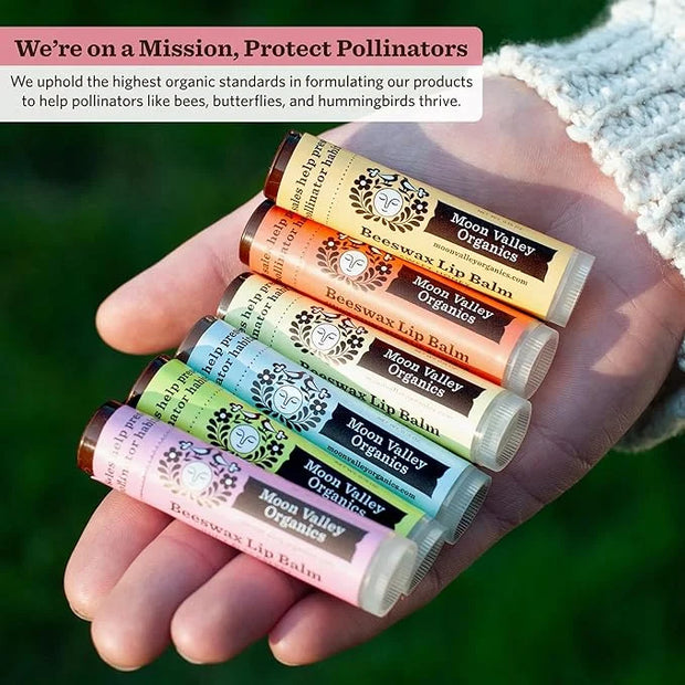 Moon Valley Organics Beeswax Lip Balm BLACKBERRY,