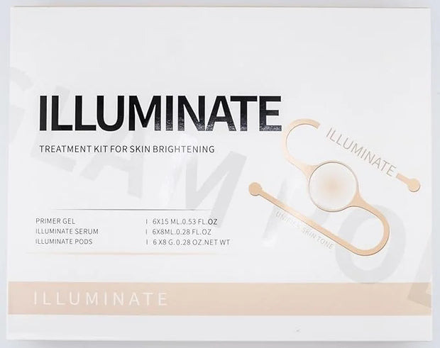 Illuminate - Oxygen Facial CO2 Therapy, Home Facial, 6 Pods + 6 Primer Gel + 6 Serum After Treatment (New Formula Less Foa...