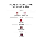 Revolution Shimmer Bomb Lip Gloss, Lip Tint Infused With Vitamin E, Shimmery Finish, Comes In 6 Colors, Sparkle - Product ...