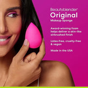 Beautyblender® | Original Pink Beauty Blender Makeup Sponge, Super-Soft Foam Easily Blends Foundations, Powders & Creams, ...