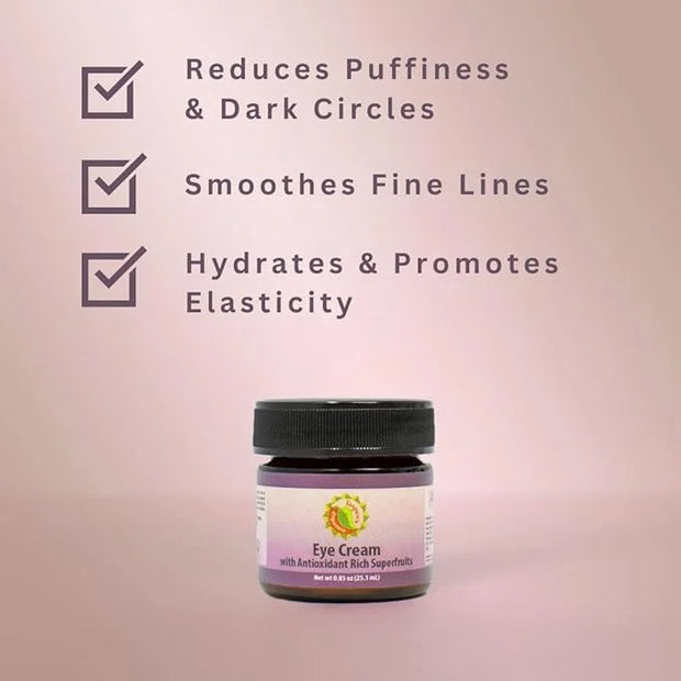 Taspen's Organics Hydrating Eye Cream with Super Fruits- for Dark Circles, Puffiness & Fine Lines - Brightening & Firming ...
