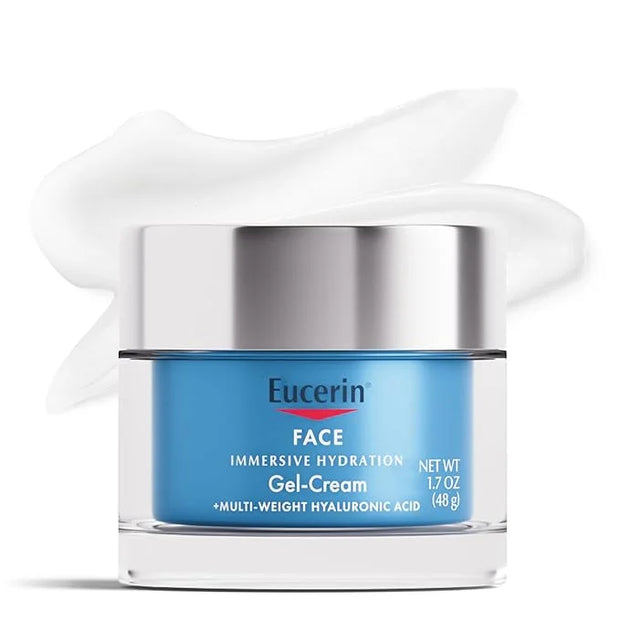 Eucerin Face Immersive Hydration Gel Cream with Hyaluronic Acid, Ultra-Lightweight Face Moisturizer Smooths Fine Lines and...