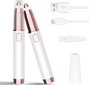 gurelax Electric Eyebrow Razor for Women,Eyebrow Hair Remover, Painless Eye Brow Trimmer Shaper with LED Light, USB Rechar...