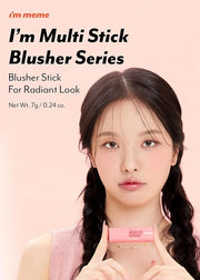 I'M MEME Blusher - I'm Multi Stick 003 Blurry Nude | Easy Blendable Cream Blush for Natural Look, Multi Blush Stick for Ch...