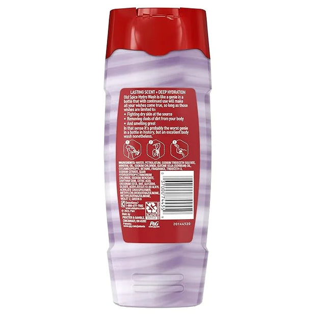 Old Spice Moisturizing Body Wash for Men, Hydro Wash, 2-in-1 Long Lasting Scent & Deep Hydration, 24/7 Shower Fresh, Smoot...