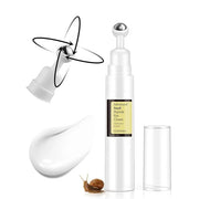 Snail Peptide Under Eye Cream with 73% Snail Mucin & 2% Nicotinamide for Dark Circles, Puffiness & Wrinkles, with 360° Mas...