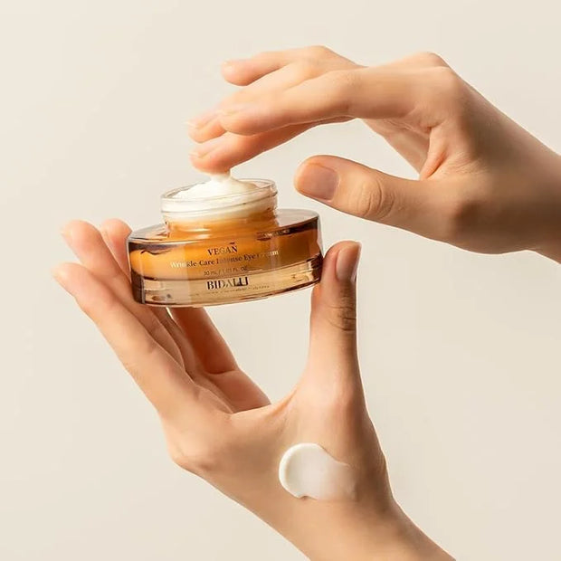 Vegan Wrinkle Care Intense Eye Cream for Anti-Aging Care, Dark Circle, Elasticity, Hydration - Korean Skin Care - 100% Veg...