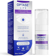 Optase LIFE Sensitive Eye Daily Renewal Cream - Hydrating Eye Cream for Skin Use Around Dry and Sensitive Eyes - Smooths F...