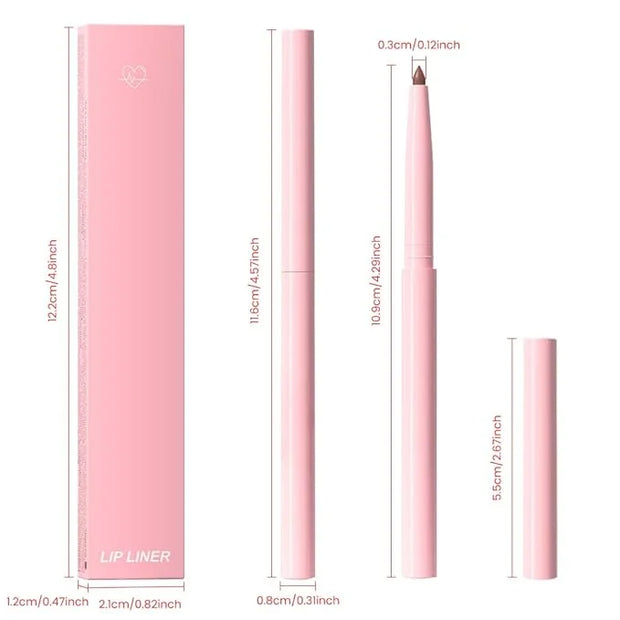 evpct Taupe Brown Matte Creamy Retractable Lip Liner Pencils for Shaping & Sculpting Lips, Lip Liner for Women Long Lastin...