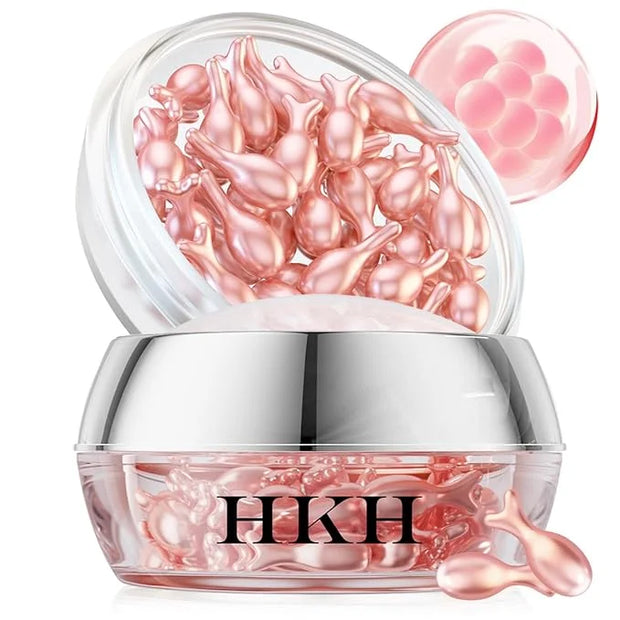 HKH Retinol Serum for Face - Anti Wrinkle Facial Serum with Vitamin C & Vitamin E, Vit A Capsule with Collagen for Women, ...