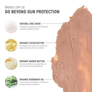 Raw Element Ultra-Moisturizing Tinted Face Cream, Non Toxic Mineral Face Sunscreen, Daily Tinted Moisturizer, Non-Nano Zin...