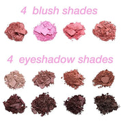 Women's Cosmetics NATURAL BEAUTY Blush and Eyeshadow Palette