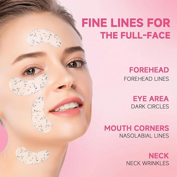POSTA 20Pairs/40Pcs Collagen Under Eye Patches, Glitter Under Eye Mask for Dark Circles and Puffiness, Hydrating Eye Skinc...