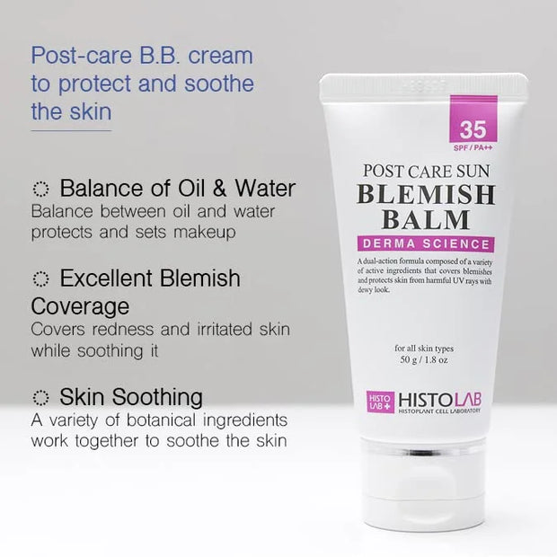 HISTOLAB Blemish Balm Best BB Cream Korean Food For Face Blemish Skin Care Healer (Post Laser Sun BB Cream) - Product Image