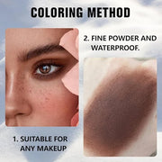 Kaely Pressed Single Eyeshadow Makeup, Coffee Matte Highly Pigmented Monochrome Eye Shadow Palette, Waterproof Neutral Pow...