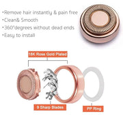 Facial Hair Remover Replacement Heads: Compatible with Finishing Touch Flawless Facial Hair Removal Tool for Women As Seen...