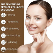 Eye Cream with Retinol Collagen for Wrinkles, Avocado for Hydrating, Caffeine and Vitamin C for Dark Circles and Puffiness...