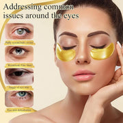 Under Eye Patches(24K Gold 15 Pairs), Gel Eye Mask for Reduce Dark Circles, Puffy Eyes,Undereye Bags, Wrinkles,-with Hyalu...