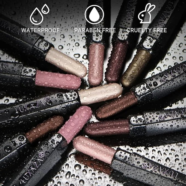 6PCS Cream Eyeshadow Stick Makeup Sets, Metallic And Matte Shimmer Eye Shadow Eye Brightener Stick Pencil Crayon, A06-Pink...