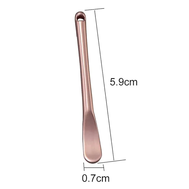 4 Pieces Zinc Alloy Makeup Spatula Eye Cream Spoon Beauty Scoop Mini Spoon Makeup Beauty Spoons Mini Cosmetic Skincare Spa...