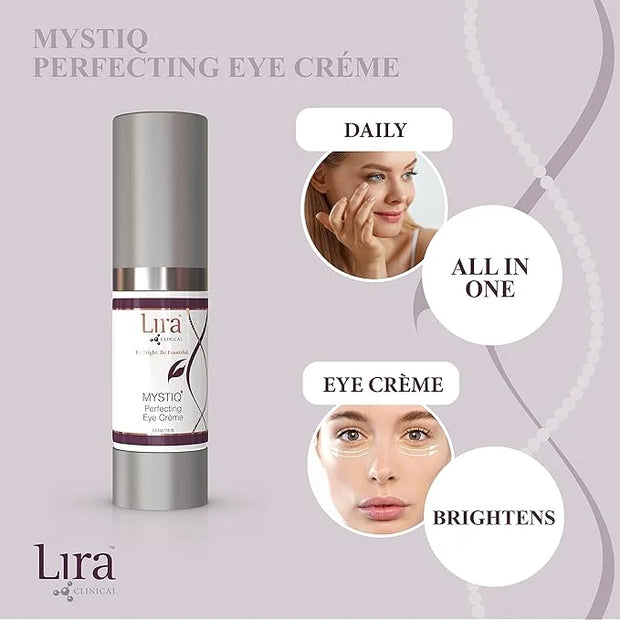Lira Clinical MYSTIQ Perfecting Eye Cream - Lifting Anti Aging Eye Cream with Collagen Peptides - 0.5 fl oz - Product Image
