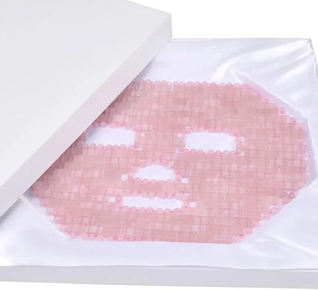 ideayard Rose Quartz Mask｜100% All Natural Jade Face Mask｜Diminish Puffiness｜Soothe Eye Fatigue｜Dark Circles Face Caring -...
