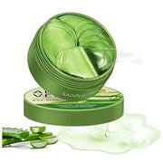 60 PCS Aloe Vera Eye Masks, Gel Collagen Under Eye Patches for Puffy Eyes and Dark Circles Treatments, Reduce Wrinkles and...