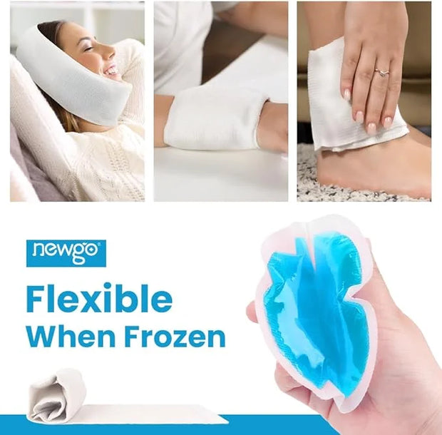 NEWGO Bundle of Cooling Eye Mask Gel and Small Ice Packs - Product Image