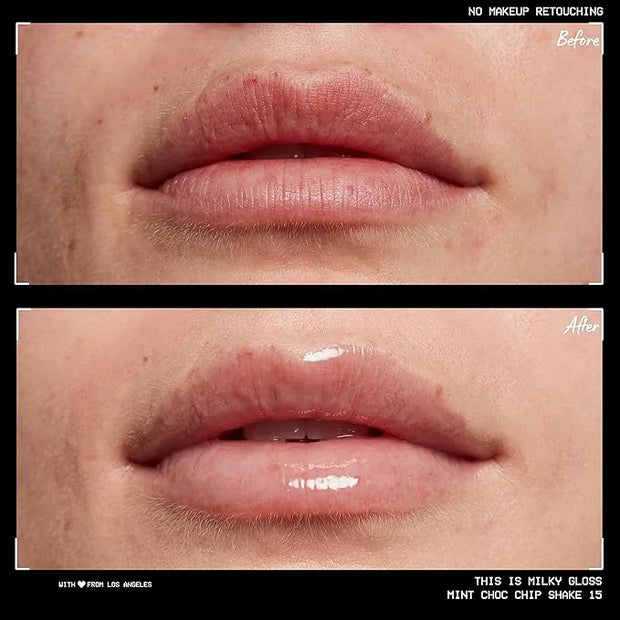 NYX PROFESSIONAL MAKEUP This Is Milky Gloss, Lip Gloss with 12 Hour Hydration, Vegan - Mint Chocolate Chip Shake (Mint Gre...