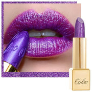 Oulac Purple Lipstick for Women with Metallic 3D Shine, Lightweight Hydrating Formula, High-Impact Lip Color, Vegan Beauty...
