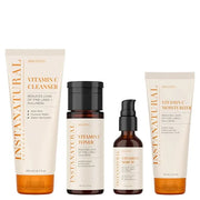 InstaNatural Vitamin C Four Step Skin Care Set, Skincare Routine, Brightens, Hydrates, Prevents Signs of Aging, Face Wash,...