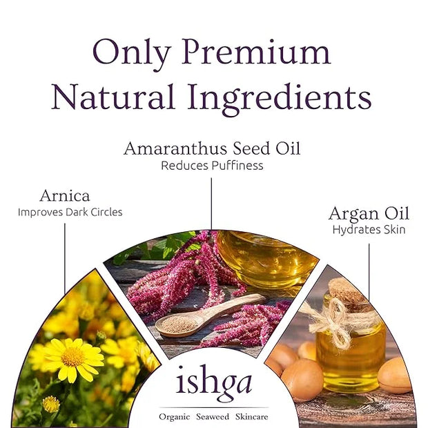 Ishga Eye Balm | Natural & Organic Skincare | Scottish Seaweed | All Skin Types | Vegan & Cruelty Free | Nourishing & Hydr...