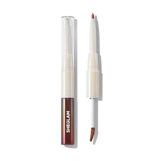SHEGLAM 2-In-1 Lip Rules Liner & Gloss Pen Long Lasting Plumping Perfect Lip Combo Makeup Set-By The Book - Product Image