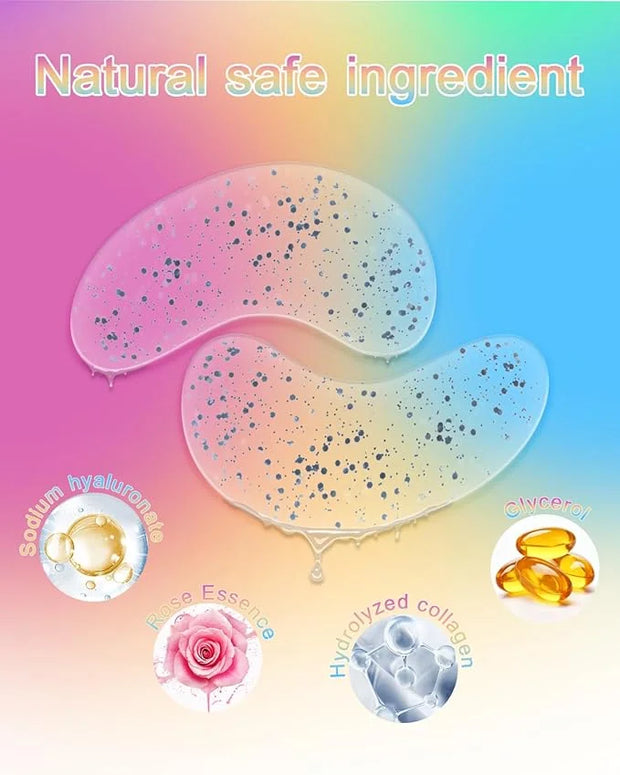 Collagen Eye Mask Patches, Used to Fade Eye Patches for Puffy Eyes and Dark Circles,Under Eye Patches,Tighten and Moisturi...
